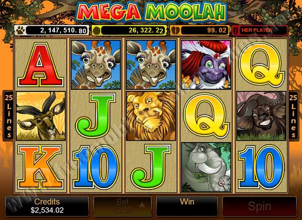 mega moolah progressive mobile slot machine